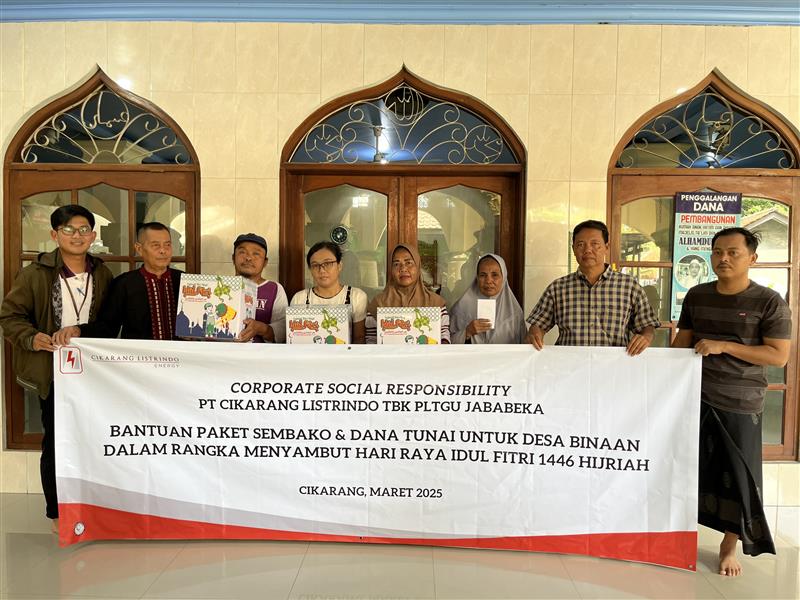 Program CSR Hari Raya Idul Fitri 1446 H di sekitar PLTGU Jababeka